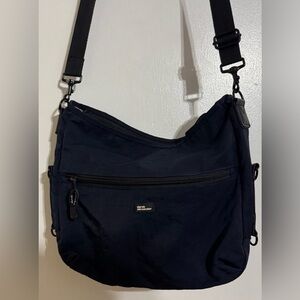 Derek Alexander Nylon Navy Crossbody Bag